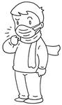 インフルエンザ・マスク着用・風邪・風邪ひき・ウィルス感染・感染予防