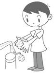 手洗い・清潔・ウィルス対策・感染予防・新型インフルエンザ対策、予防
