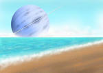 海・海洋・砂浜・宇宙・天体・宇宙空間・惑星・衛星・星